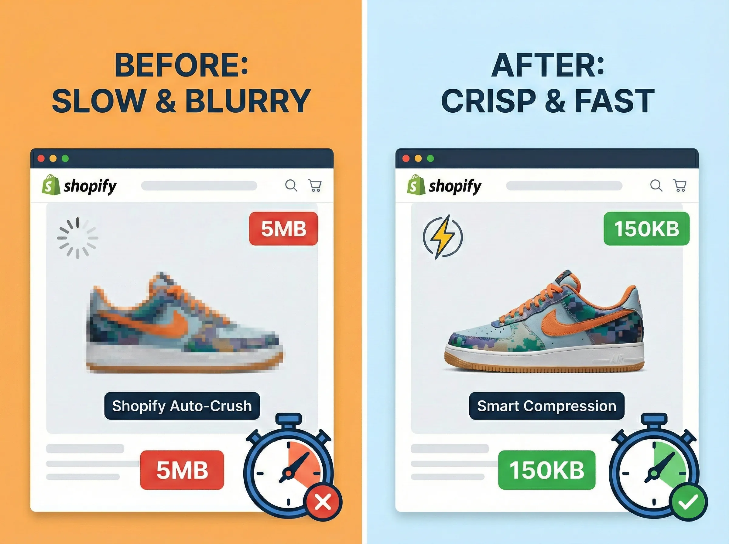 Fix blurry Shopify product images guide